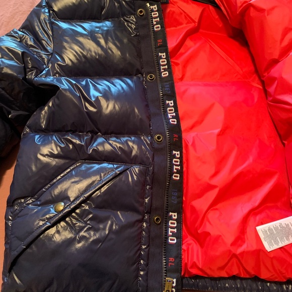 Polo Ralph Lauren water resistant Down Coat Jacket boys size M - Picture 5 of 7